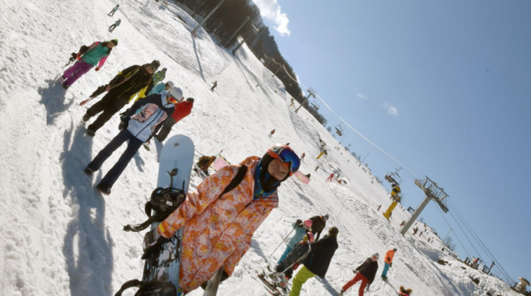 В горах Сочи пик отдыхающих пришелся на 6 января