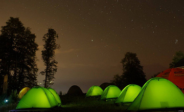 Палаточный лагерь открылся в горах Сочи