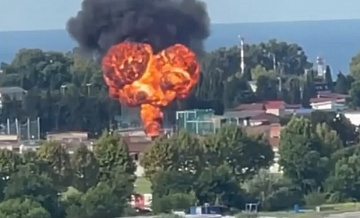 Около сочинского аэропорта случился пожар